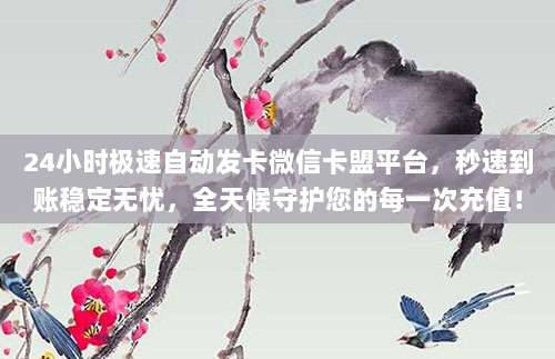 24小时极速自动发卡微信卡盟平台，秒速到账稳定无忧，全天候守护您的每一次充值！